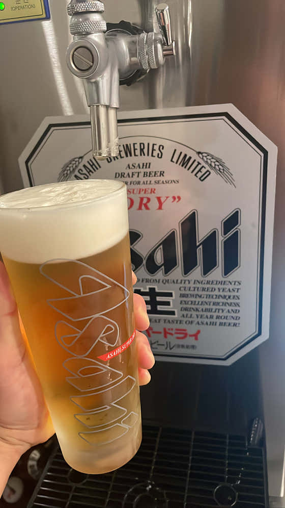 아사히 생맥주 메뉴 사진(네이버)