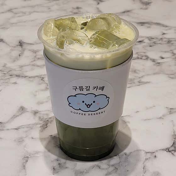 녹차라떼 메뉴 사진(네이버)