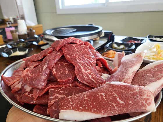1kg한우 메뉴 사진(네이버)