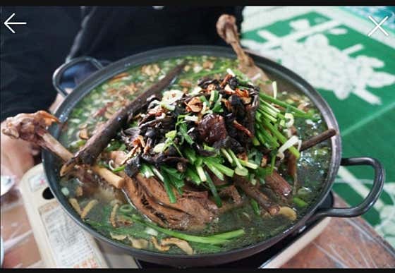 능이한방오리 메뉴 사진(네이버)