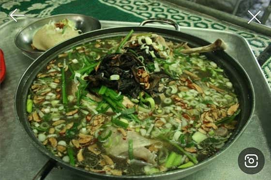 능이한방백숙 메뉴 사진(네이버)