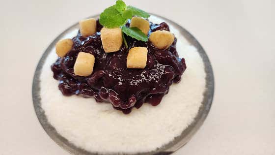 눈꽃 팥빙수(계절메뉴/1인분) 메뉴 사진(네이버)