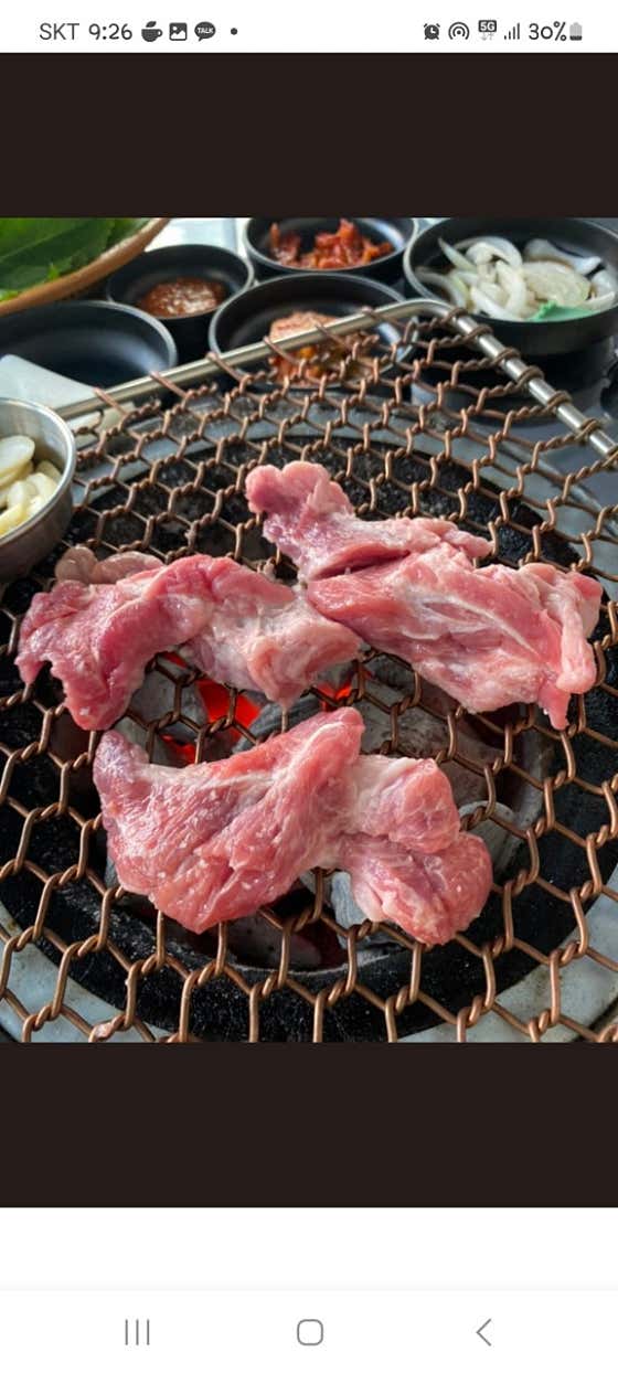 한돈 도깨비살(150g) 메뉴 사진(네이버)