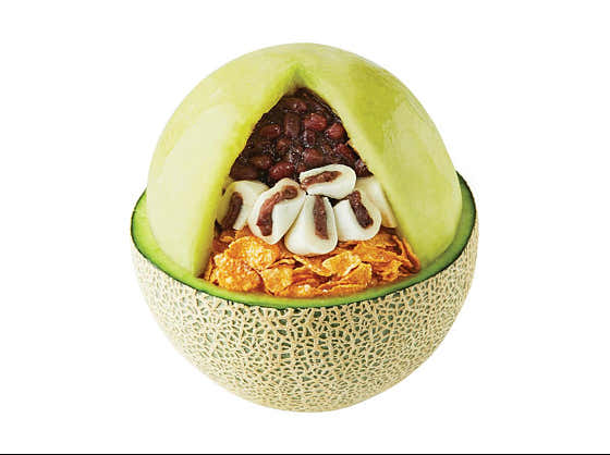 리얼통통메론설빙 메뉴 사진(네이버)