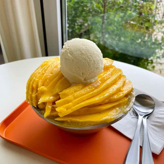 생망고 빙수 메뉴 사진(네이버)