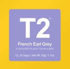 *T2 / EARL GRAY TEA 메뉴 사진(네이버)