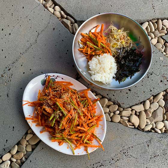 꼬막무침&비빔밥 메뉴 사진(네이버)