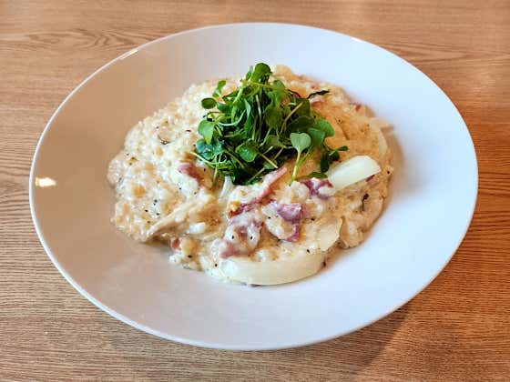 베이컨 크림 리조또 메뉴 사진(네이버)