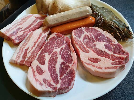 모둠 바베큐 메뉴 사진(네이버)