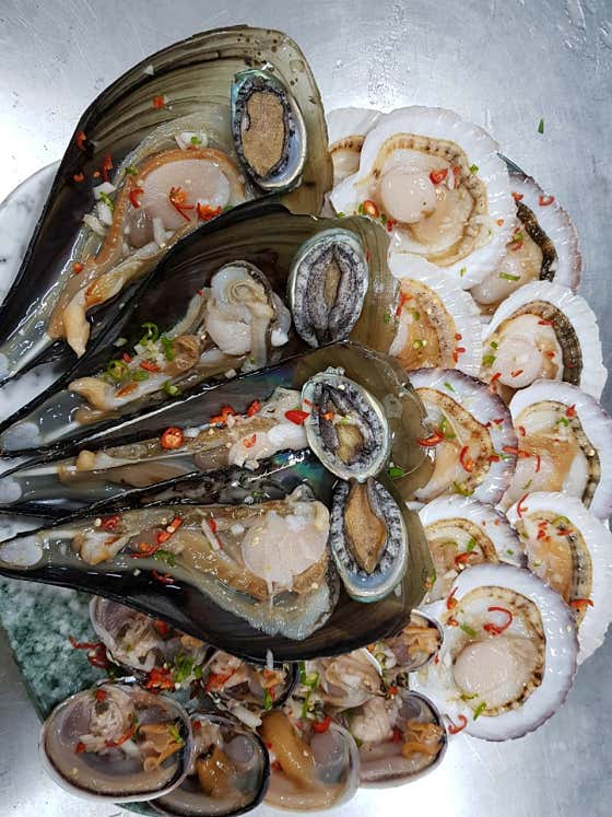 조개구이 메뉴 사진(네이버)