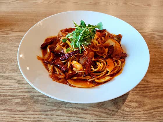 매콤한 베이컨 토마토 파스타 메뉴 사진(네이버)