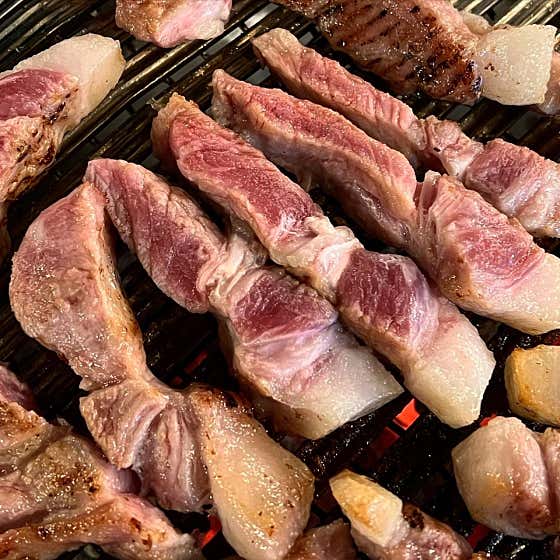 꼬들목살 (국내산) / 100g 메뉴 사진(네이버)