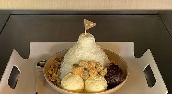 눈꽃우유빙수 메뉴 사진(네이버)