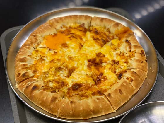 치즈 피자 한판 메뉴 사진(네이버)