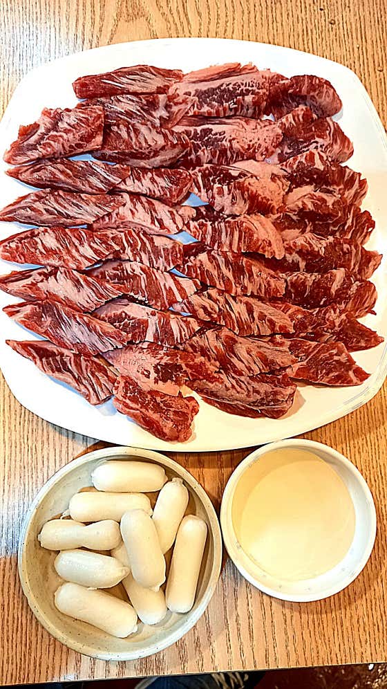 생소갈비살180g 메뉴 사진(네이버)