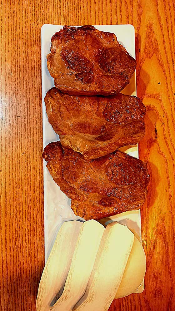 목등심180g 메뉴 사진(네이버)