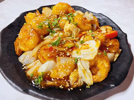 칠리새우 메뉴 사진(네이버)