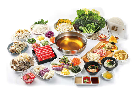 월남쌈 샤브샤브 평일(점심) 메뉴 사진(네이버)