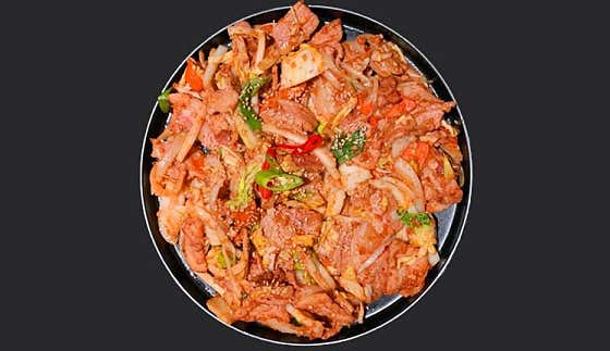 대패삼겹볶음 메뉴 사진(네이버)