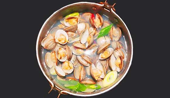 맑은 동죽탕 메뉴 사진(네이버)