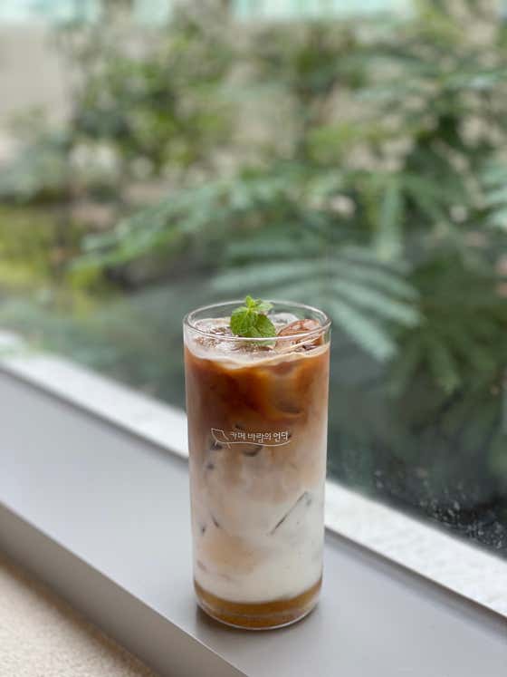 민트바닐라 화이트(Ice only) 메뉴 사진(네이버)