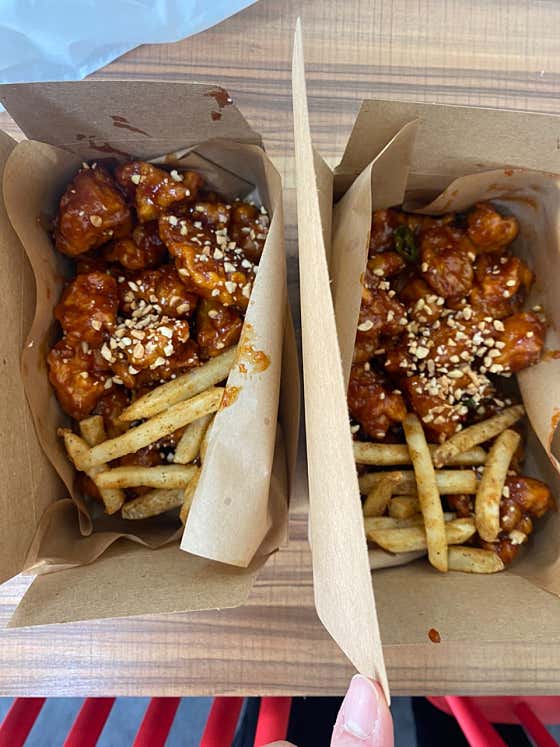 양념닭강정 메뉴 사진(네이버)