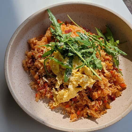 새우 베이컨 필라프 메뉴 사진(네이버)