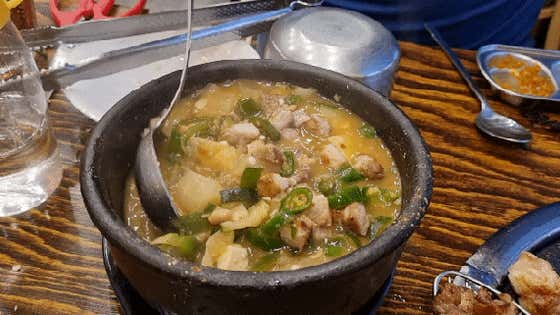 고기된장찌개 메뉴 사진(네이버)