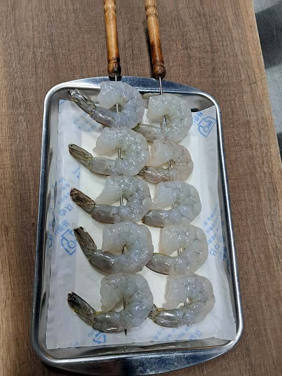 새우꼬치 메뉴 사진(네이버)