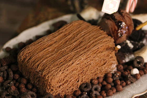초코실타래빙수 메뉴 사진(네이버)