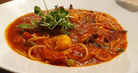 매운 해물파스타 메뉴 사진(네이버)