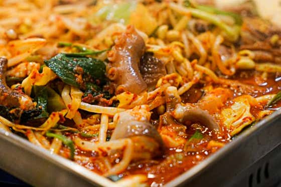 산낙지볶음 메뉴 사진(네이버)