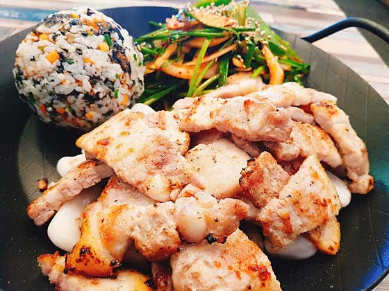 돌판삼겹주먹밥(+플러스메뉴) 메뉴 사진(네이버)