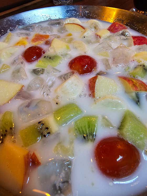 과일화채 메뉴 사진(네이버)