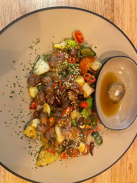 똥집 볶음 메뉴 사진(네이버)