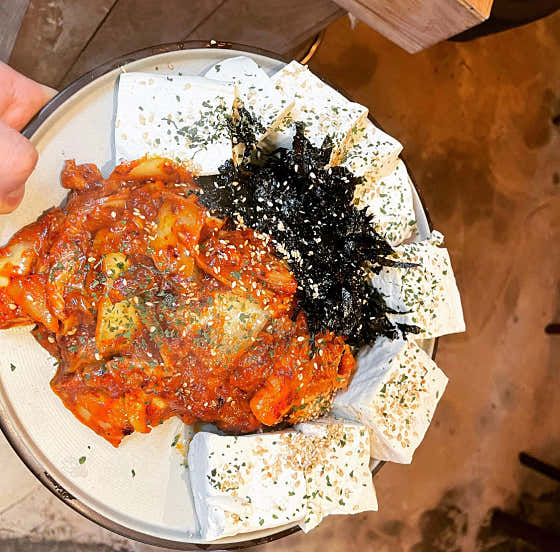 두부김치 메뉴 사진(네이버)