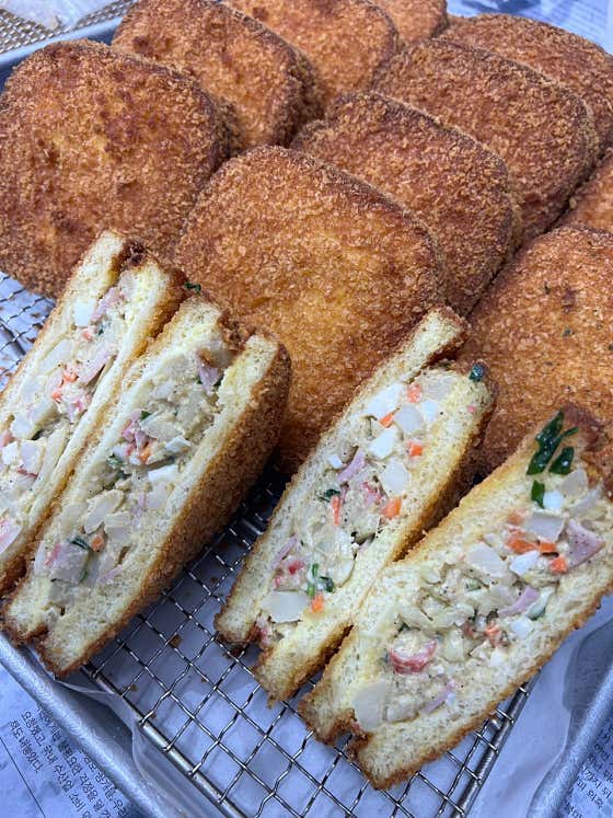 식빵고로케 메뉴 사진(네이버)