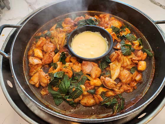철판 닭갈비 메뉴 사진(네이버)