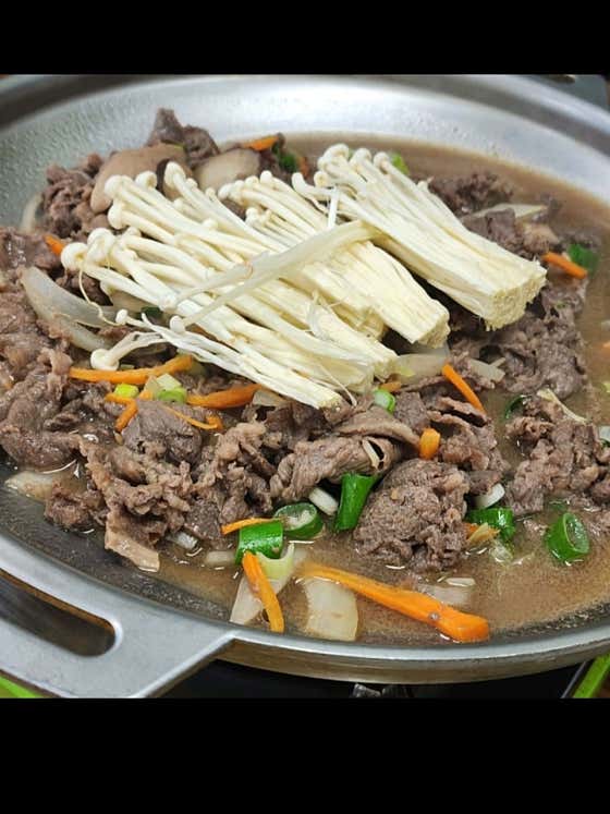 한우불고기 메뉴 사진(네이버)