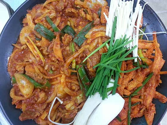 더덕 제육 쌈밥정식 메뉴 사진(네이버)
