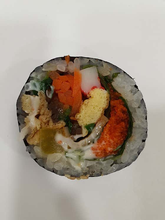 날치알김밥 메뉴 사진(네이버)