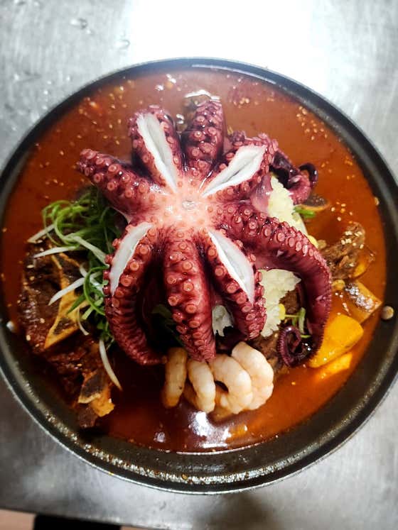매운문어찜(3인분) 메뉴 사진(네이버)
