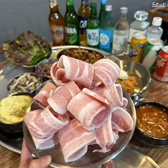 냉동삼겹살 메뉴 사진(네이버)