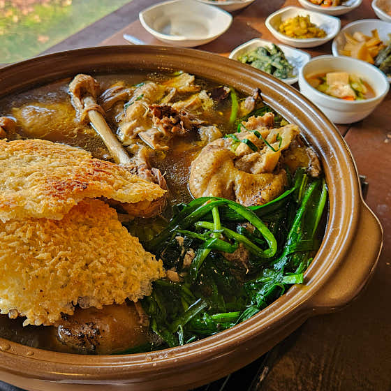꾸지뽕백숙 메뉴 사진(네이버)