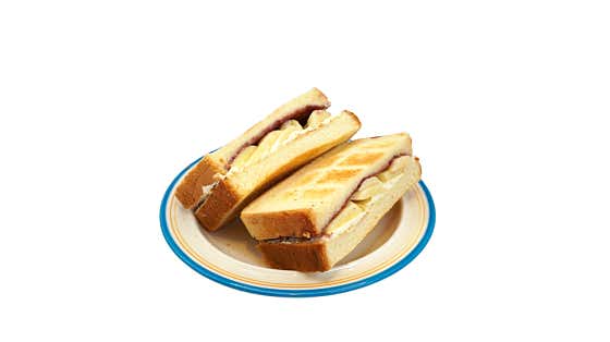 바나나 블루베리 크림치즈 토스트 메뉴 사진(네이버)