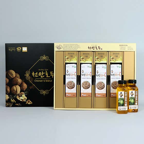 호두기름 선물세트 (4병) 메뉴 사진(네이버)