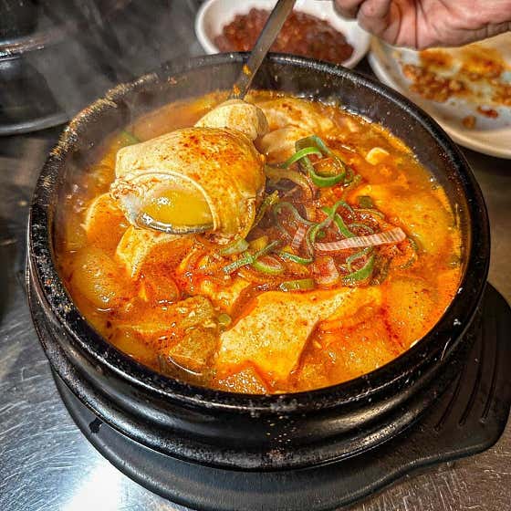 순두부찌개 메뉴 사진(네이버)