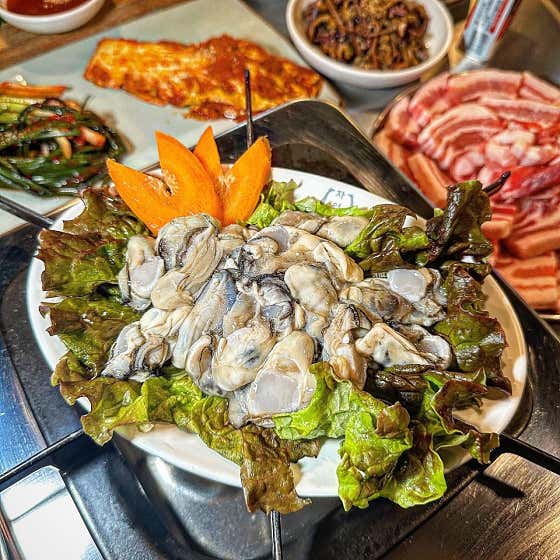 싱싱한 생굴 메뉴 사진(네이버)
