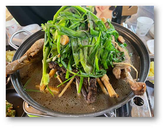 한방능이토종닭백숙 메뉴 사진(네이버)