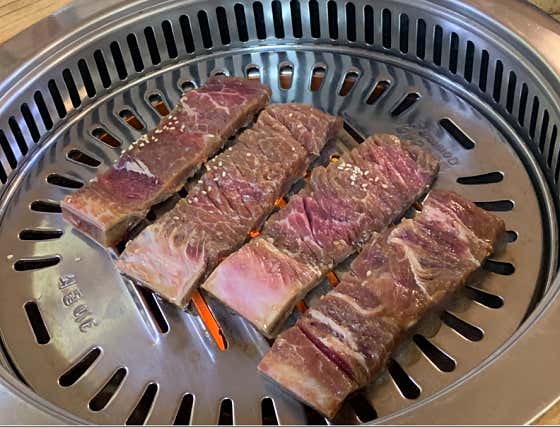 소 이동갈비 메뉴 사진(네이버)